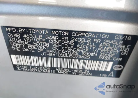 2018 Lexus Is 300 из США, поврежденный, VIN JTHBA1D23J5075625